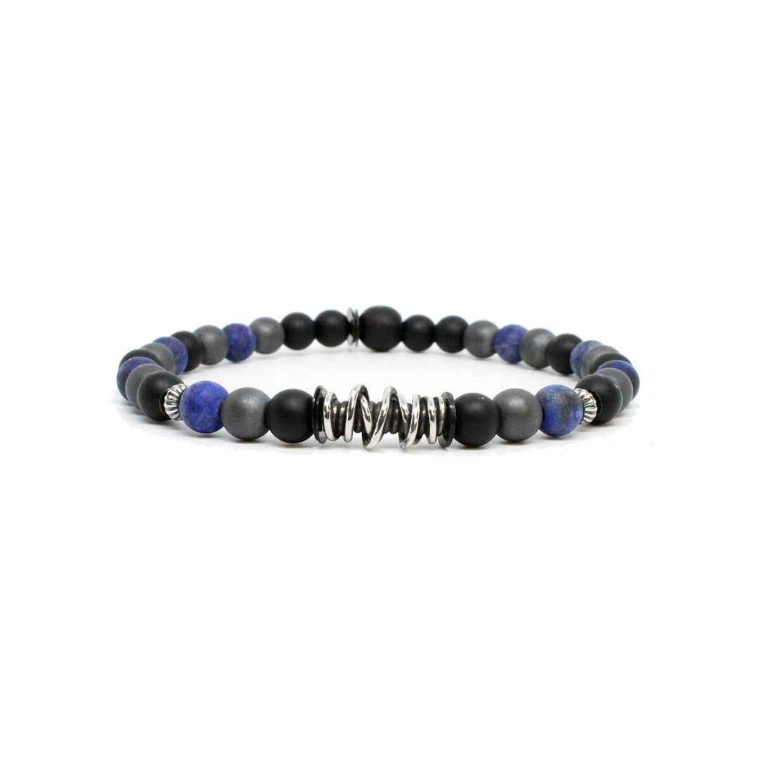 Sterling Wire Wrap, Gemstones Bracelet