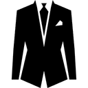 Suit jacket icon representing custom craftsmanship