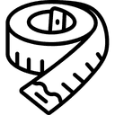 Measuring tape icon representing flawless fit