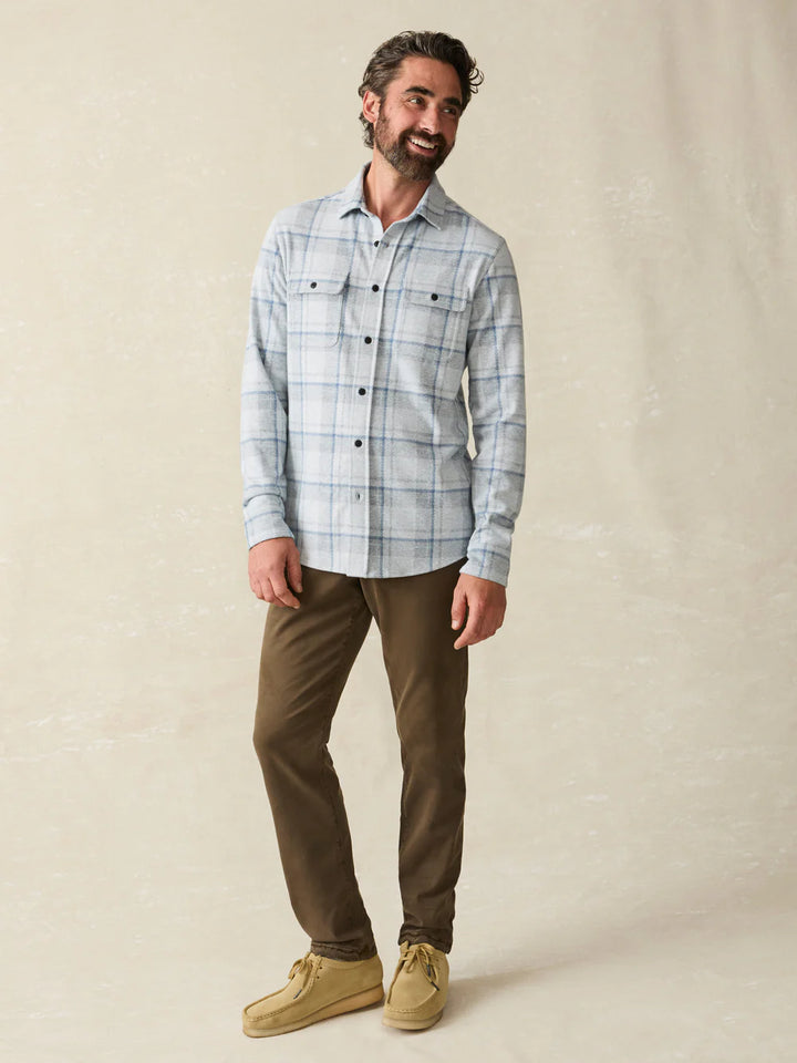 Legend™ Sweater Shirt- Maine Sky Plaid