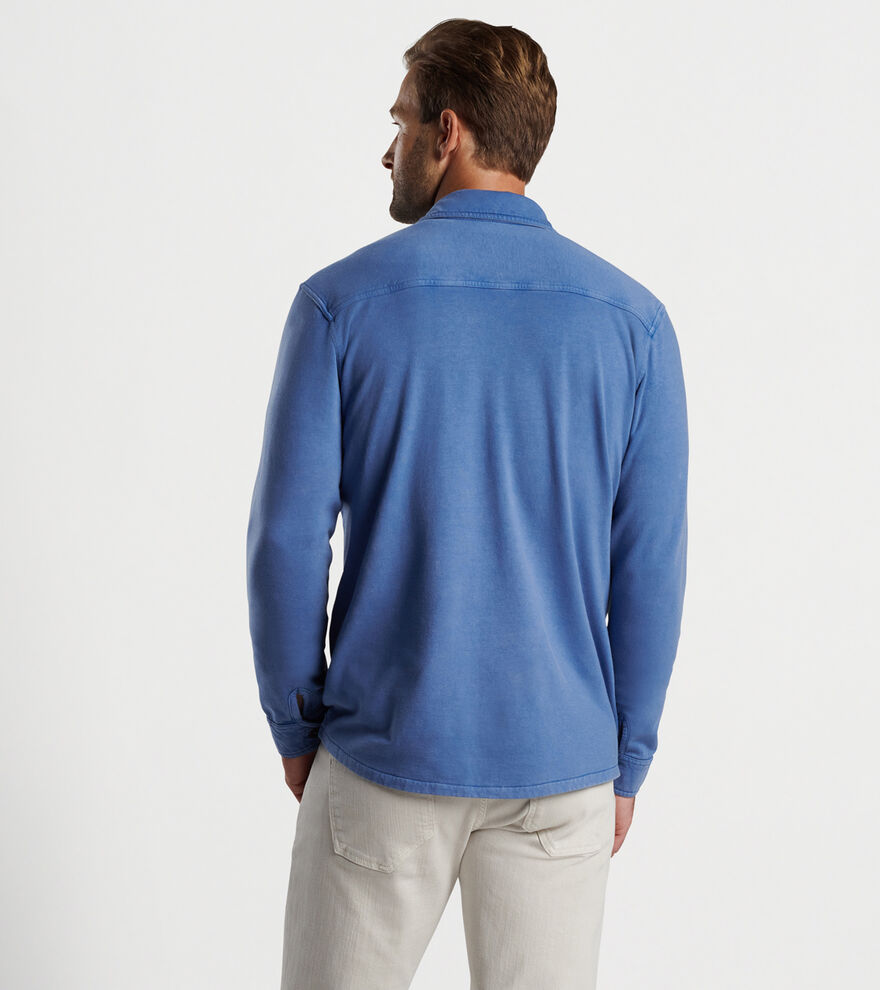 Lava Wash Fleece Knit Shirt Jacket