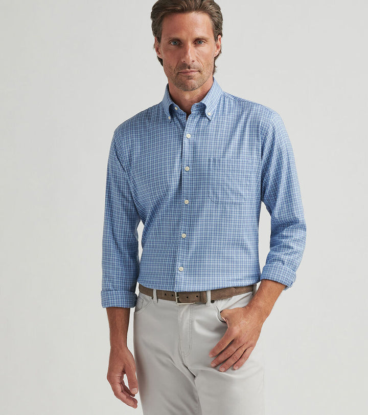 Caspian Perfect Pinpoint Cotton-Stretch Sport Shirt