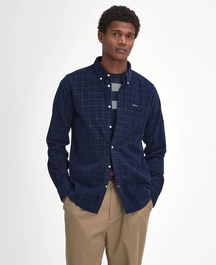 Harthill Tailored Long Sleeved Cord Shirt